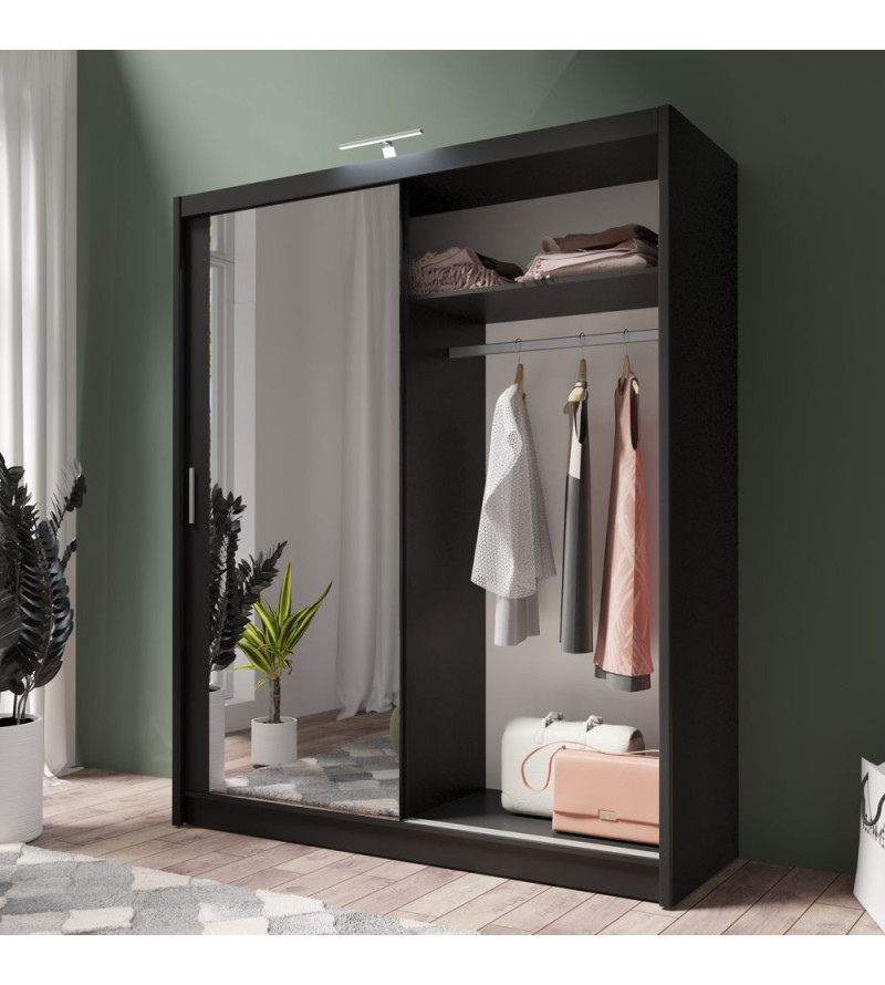 GABA PREMIUM PS 180 cm Sliding Door Wardrobe with Mirror
