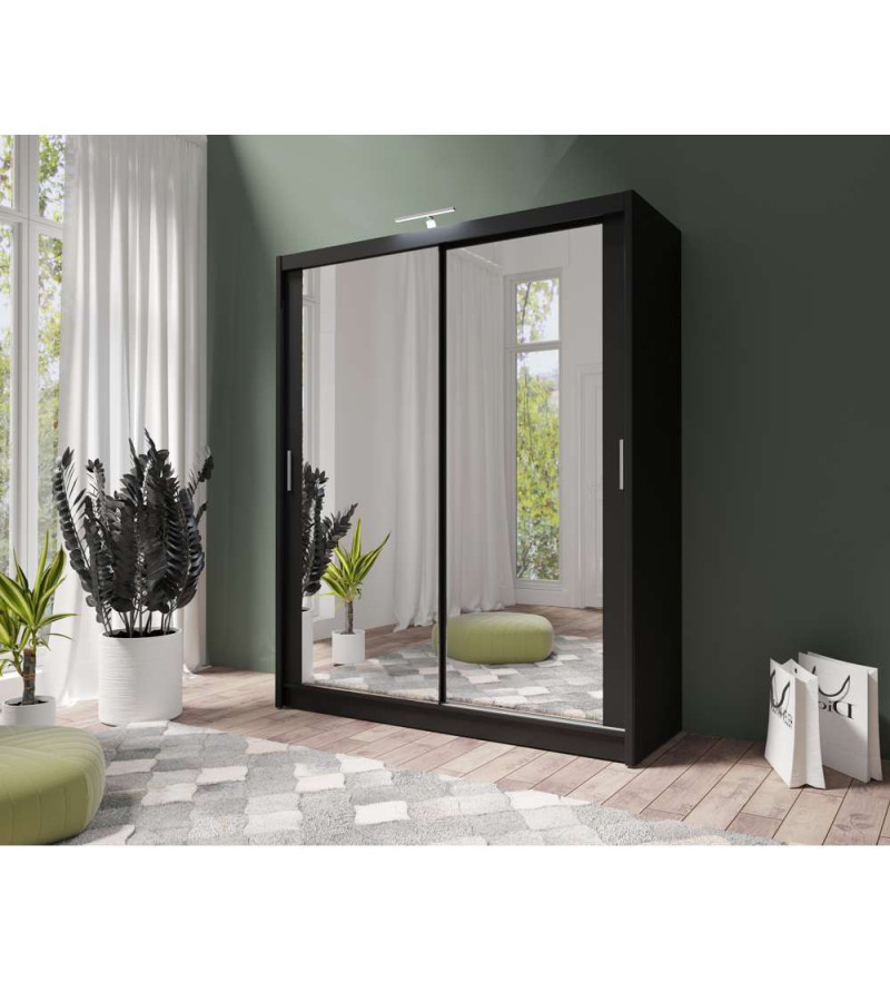 GABA PREMIUM PS 180 cm Sliding Door Wardrobe with Mirror