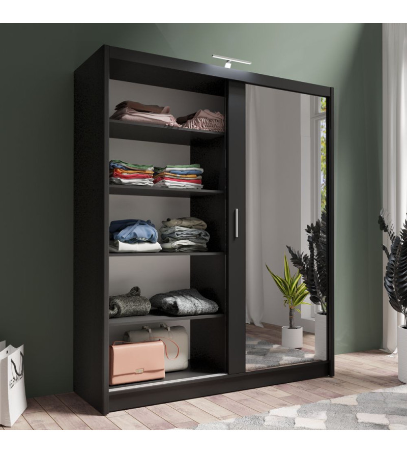 GABA PREMIUM PS 180 cm Sliding Door Wardrobe with Mirror