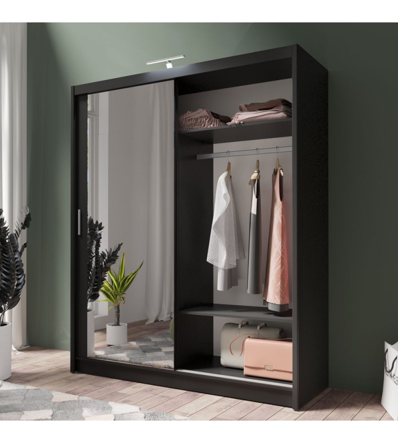 GABA PREMIUM PS 180 cm Sliding Door Wardrobe with Mirror