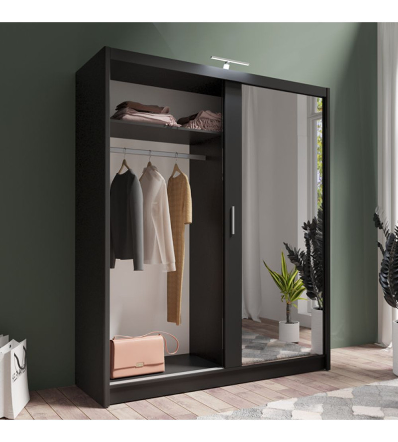 GABA PREMIUM PS 180 cm Sliding Door Wardrobe with Mirror