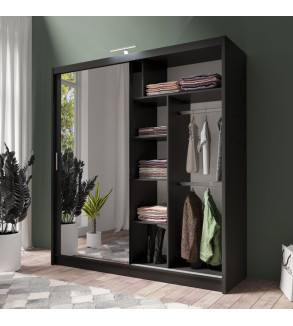 GABA PREMIUM PS 203 cm Sliding Door Wardrobe with Mirror