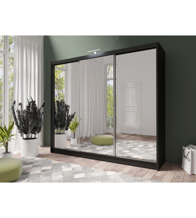 GABA PREMIUM PS 250 cm Sliding Door Wardrobe with Mirror