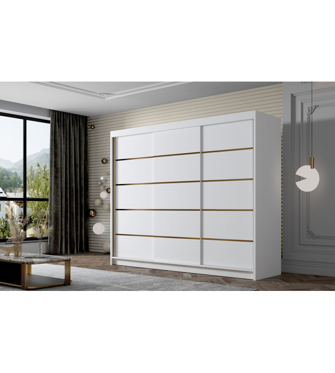 GABA AR7 250 cm Sliding Door Wardrobe