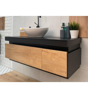 Gaba Seya Bathroom Cabinet Set Sink Gabinet + 2 Sides Cabinet