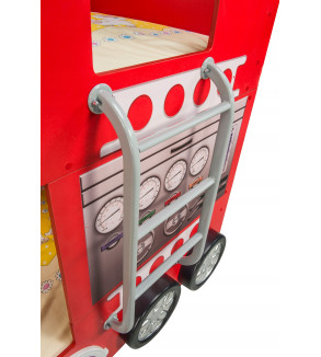Gaba FIRETRUCK Bunk Children's Baby Bed with Mattress