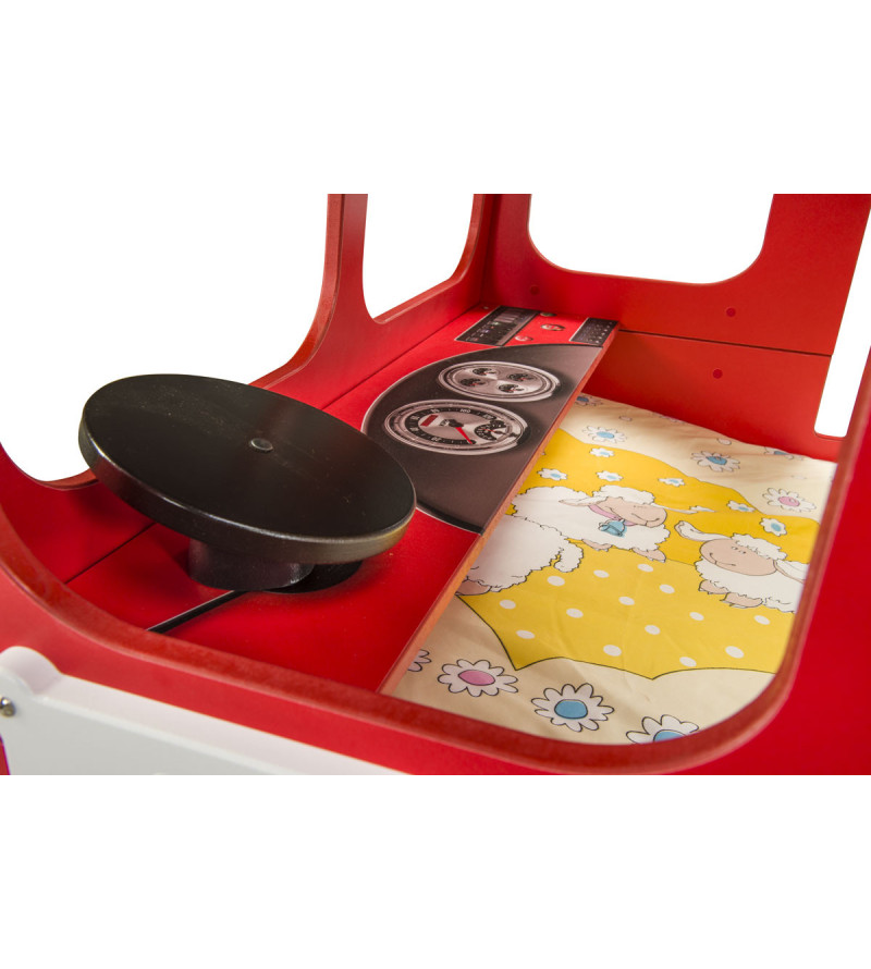 Gaba FIRETRUCK Bunk Children's Baby Bed with Mattress
