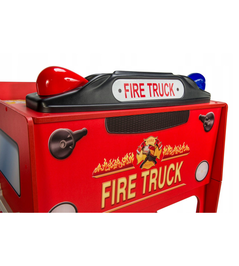 Gaba FIRETRUCK Bunk Children's Baby Bed with Mattress