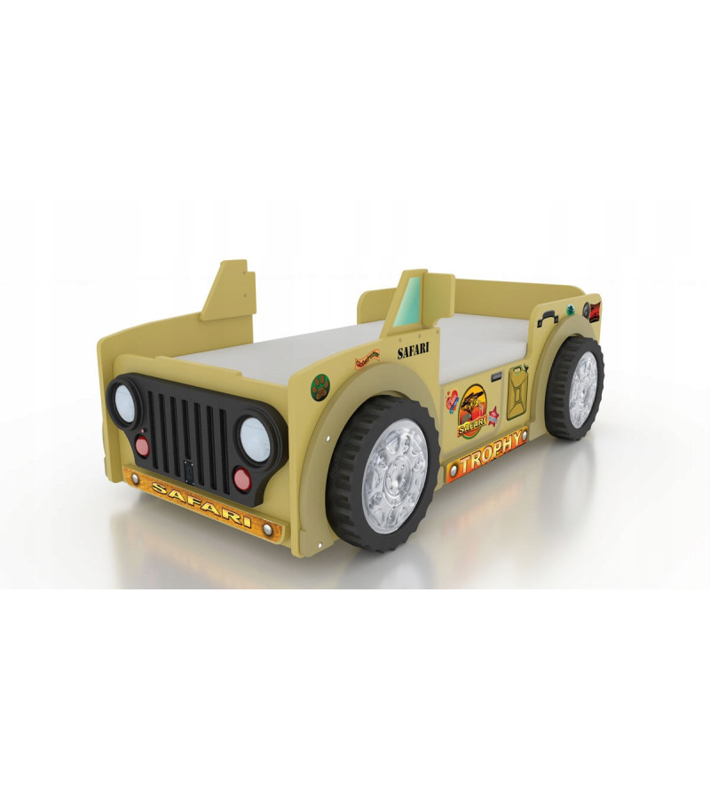 Gaba SAFARI Car Children's Baby Bed with Mattress