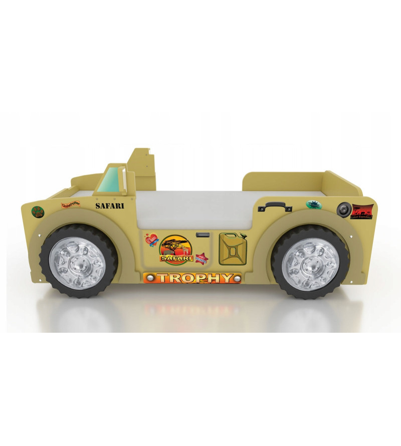 Gaba SAFARI Car Children's Baby Bed with Mattress