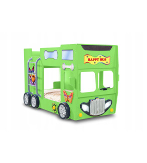 Gaba HAPPY BUS Bunk Children's Baby Bed with Mattress