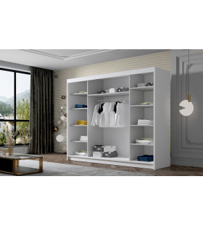 GABA AR6 250 cm Sliding Door Wardrobe with Mirror
