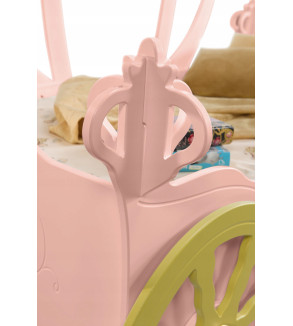 Gaba CARRIAGE Pink Children's Baby Bed with Mattress