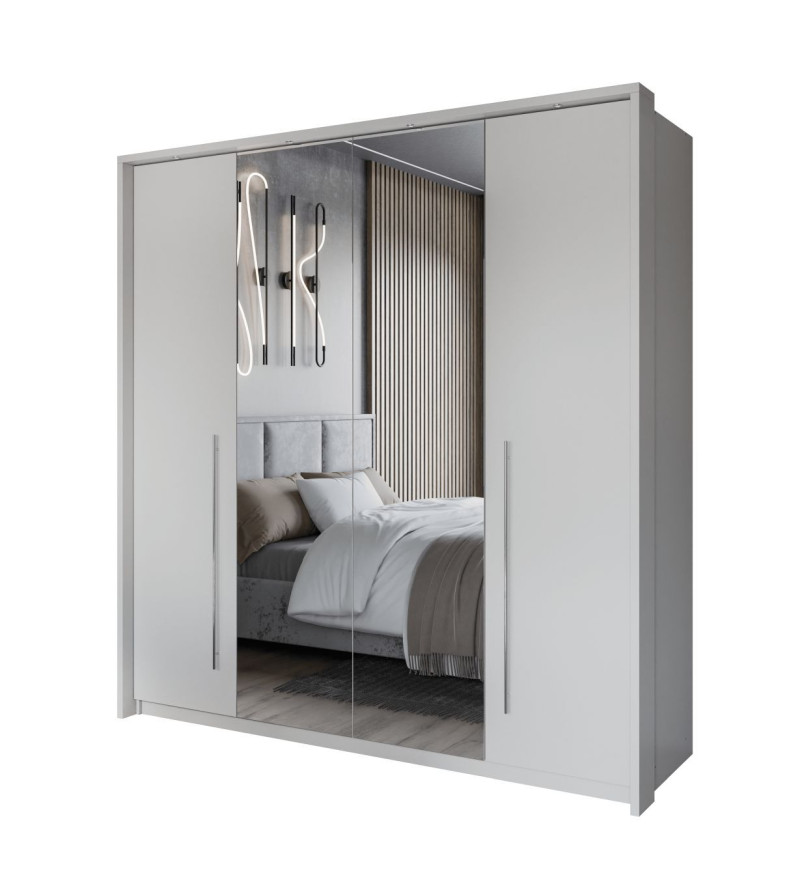 GABA PREMIUM BM 210 cm Sliding Door Wardrobe with Mirror