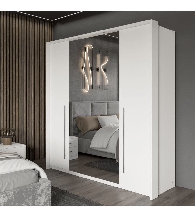 GABA PREMIUM BM 210 cm Sliding Door Wardrobe with Mirror