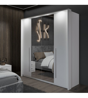 GABA PREMIUM BM 210 cm Sliding Door Wardrobe with Mirror