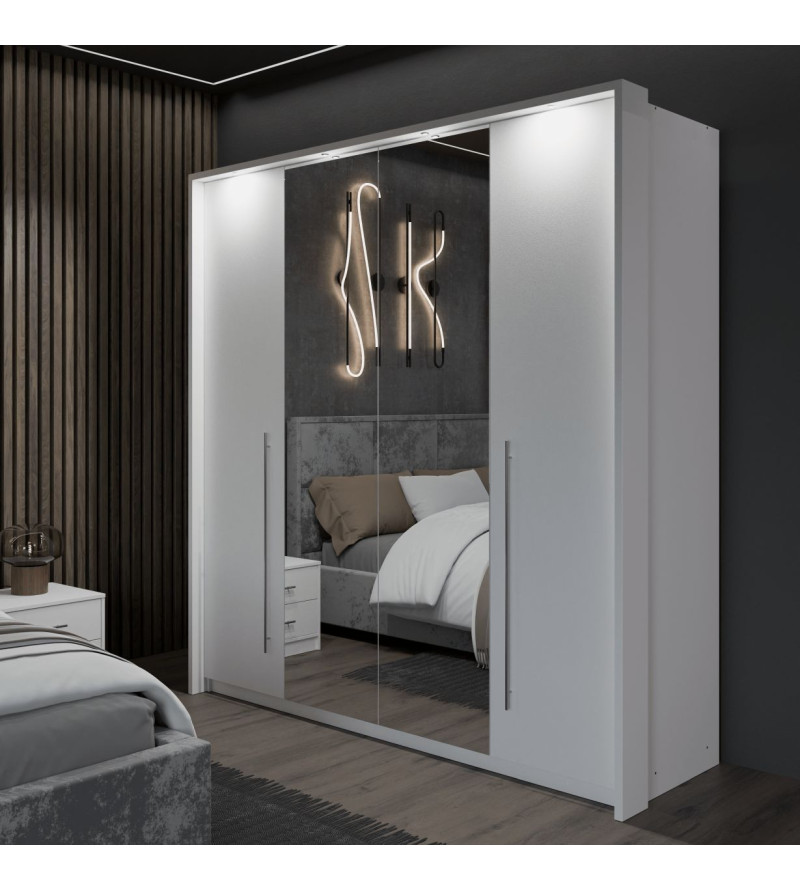 GABA PREMIUM BM 210 cm Sliding Door Wardrobe with Mirror