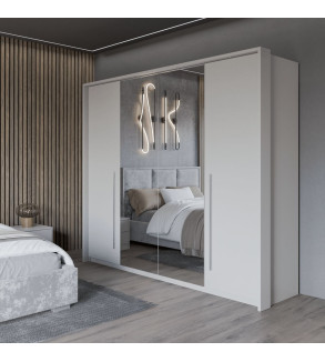 GABA PREMIUM BM 256 cm Sliding Door Wardrobe with Mirror