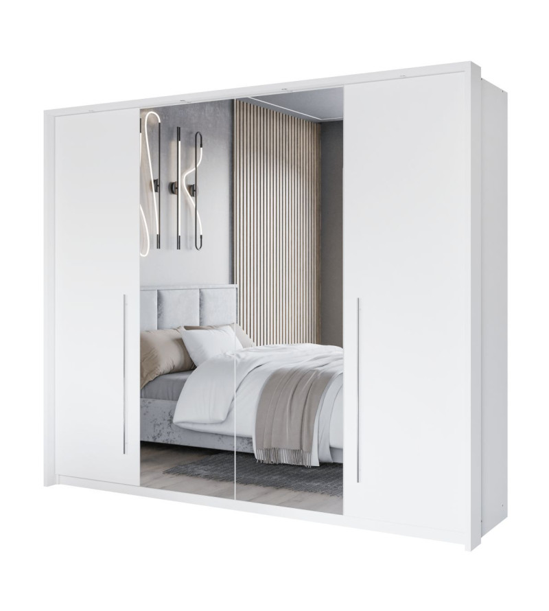 GABA PREMIUM BM 256 cm Sliding Door Wardrobe with Mirror