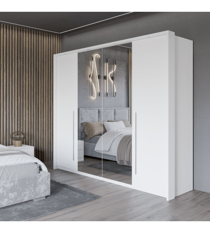 GABA PREMIUM BM 256 cm Sliding Door Wardrobe with Mirror