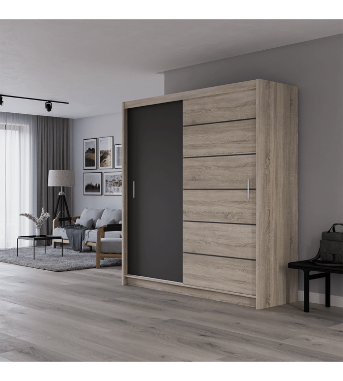 GABA PREMIUM SW 203 cm Sliding Door Wardrobe