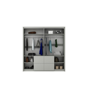 GABA WN 208 cm Hinged Door Wardrobe with Mirror