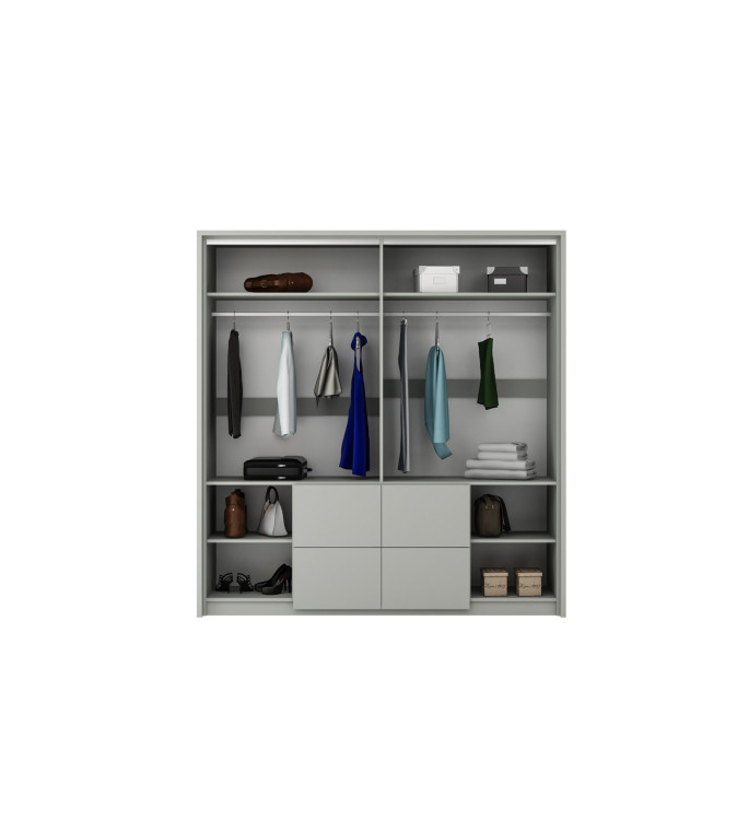 GABA WN 208 cm Hinged Door Wardrobe with Mirror