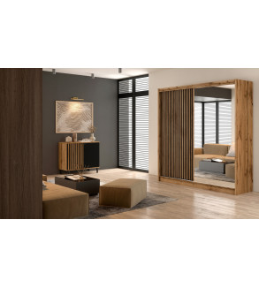 GABA PREMIUM LN 203 cm Sliding Door Wardrobe with Mirror