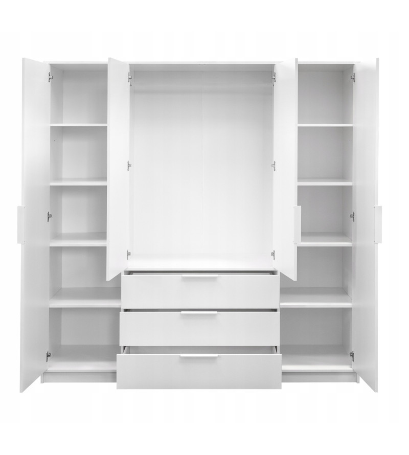 Gaba BA D4 Lux 200cm White Wardrobe