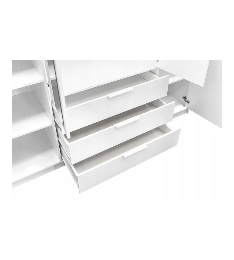 Gaba BA D2 Lux  White / Oak 100cm Wardrobe