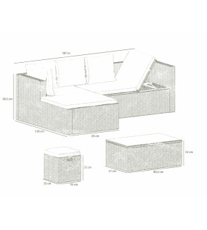 GABA Garden Furniture Set BARCA