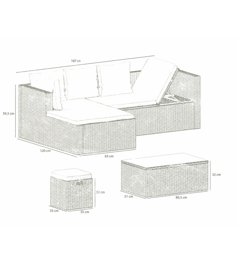 GABA Garden Furniture Set BARCA