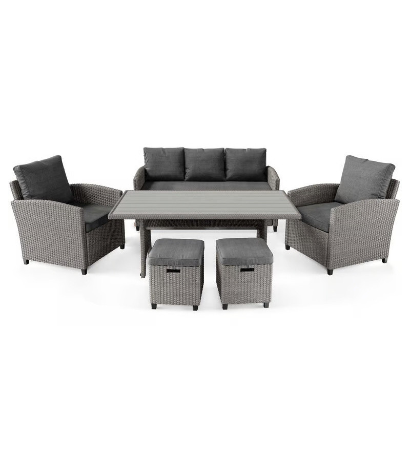 GABA Garden Furniture Set GENE 6 Seater Set with Table