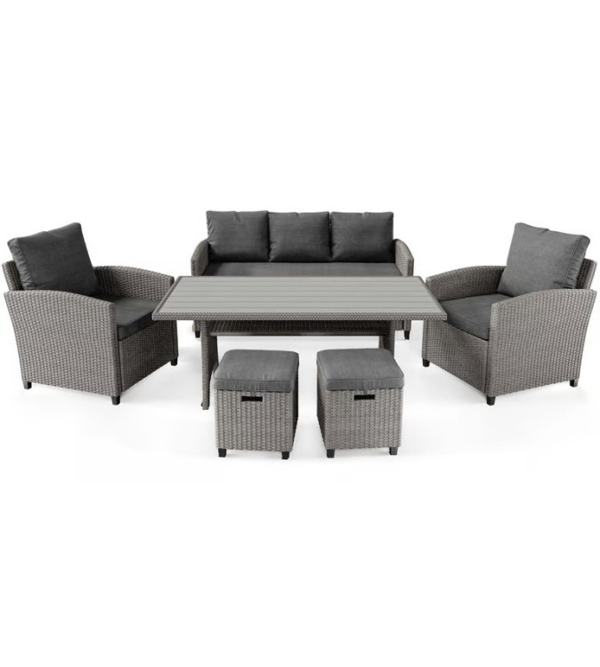 GABA Garden Furniture Set GENE 6 Seater Set with Table