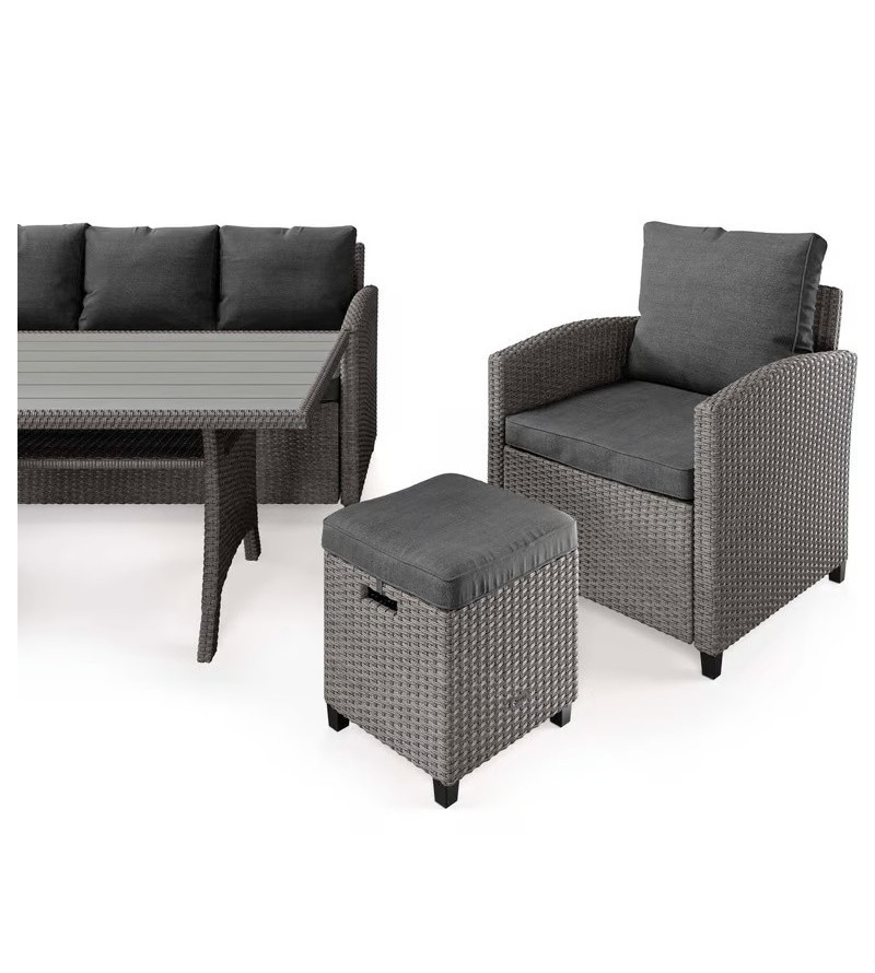 GABA Garden Furniture Set GENE 6 Seater Set with Table