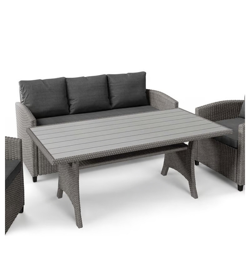 GABA Garden Furniture Set GENE 6 Seater Set with Table