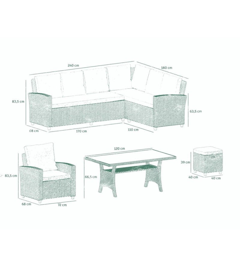 GABA Garden Furniture Set RESSA