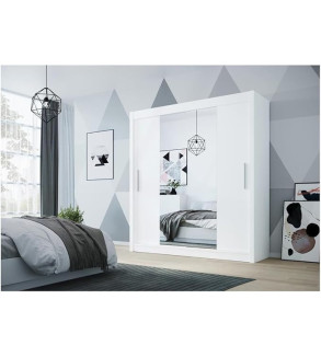 GABA D2 180 cm Sliding Door Wardrobe with Mirror
