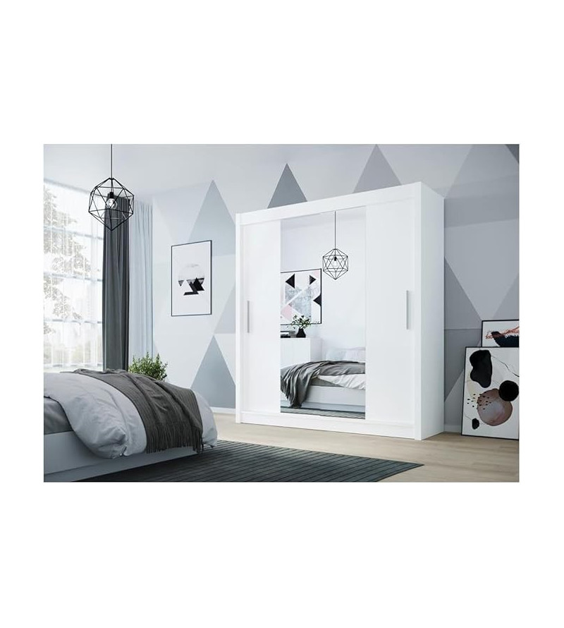 GABA D2 180 cm Sliding Door Wardrobe with Mirror