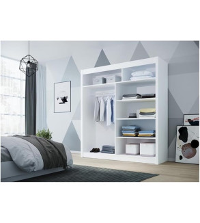 GABA D2 180 cm Sliding Door Wardrobe with Mirror