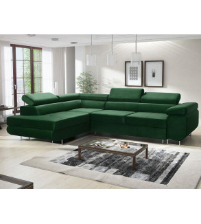GABA AVATAR L-Shaped Corner Sofa Bed Adjustable Headrest