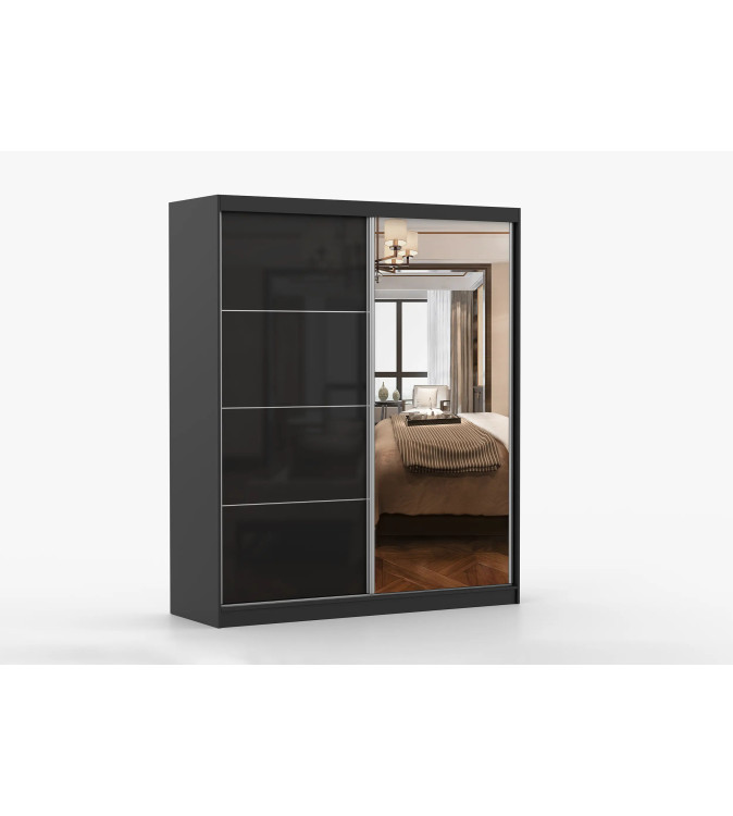 Gaba MU 31 183 cm Sliding Door Wardrobe with Mirror