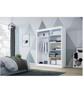 GABA D2 150 cm Sliding Door Wardrobe with Mirror