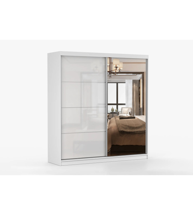 Gaba MU 35 233 cm Sliding Door Wardrobe with Mirror