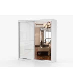 Gaba PO 35 203 cm Sliding Door Wardrobe with Mirror