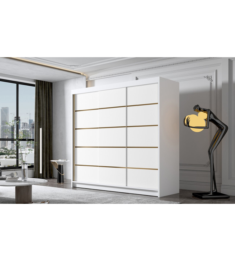 GABA EO7 200 cm Sliding Door Wardrobe