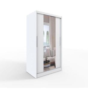 GABA L2 120 cm Sliding Door Wardrobe with Mirror