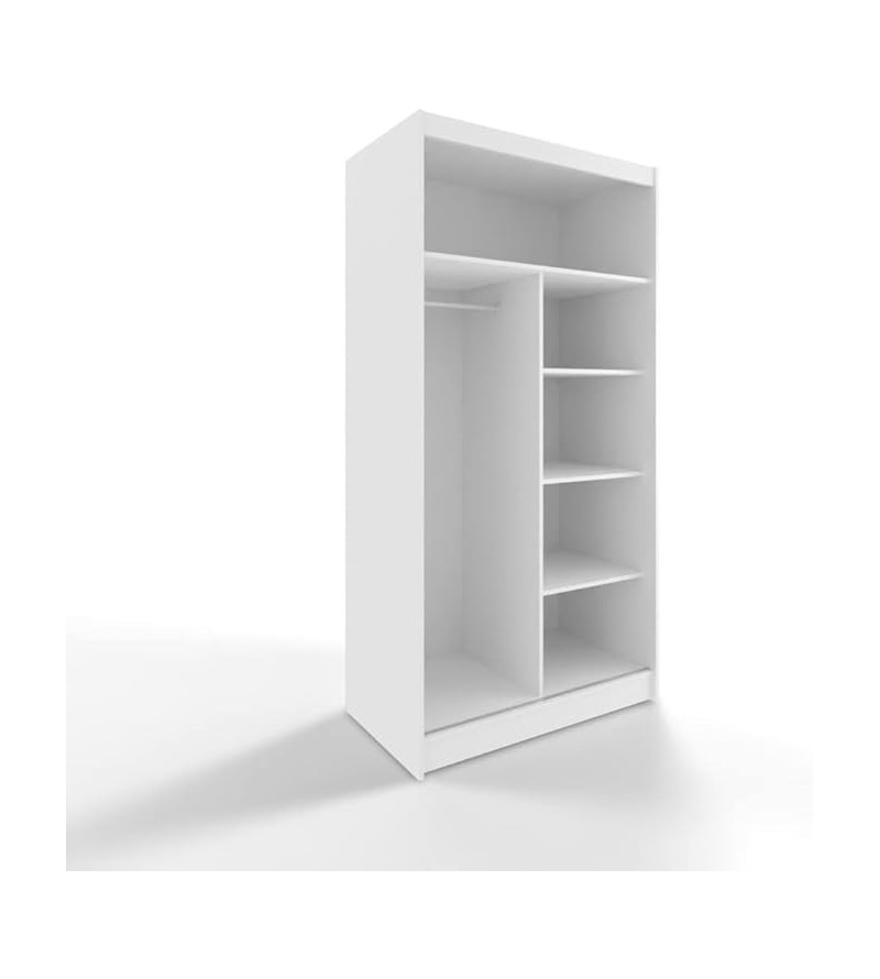 GABA L2 120 cm Sliding Door Wardrobe with Mirror