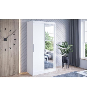 GABA K6 100 cm Sliding Door Wardrobe with Mirror