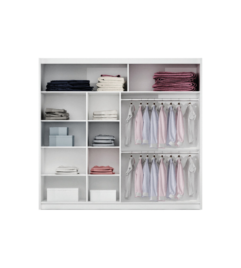 GABA PREMIUM LN2 200 cm Sliding Door Wardrobe with Mirror
